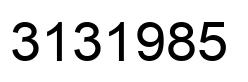 Number 3131985 black image