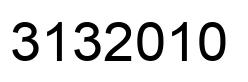 Number 3132010 black image