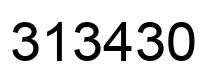 Number 313430 black image