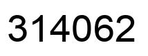 Número 314062 imagen negro