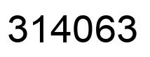 Número 314063 imagen negro