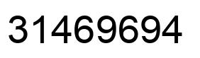 Number 31469694 black image