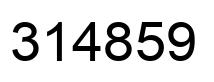 Número 314859 imagen negro