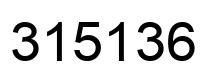Número 315136 imagen negro