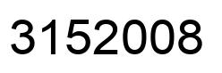 Number 3152008 black image