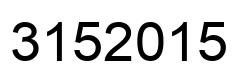 Number 3152015 black image