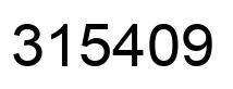 Número 315409 imagen negro