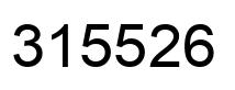 Number 315526 black image