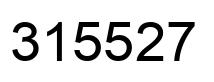 Number 315527 black image
