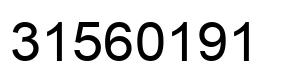 Number 31560191 black image