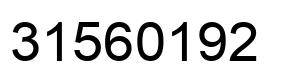 Number 31560192 black image