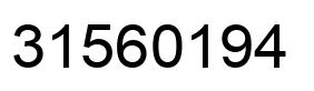 Number 31560194 black image