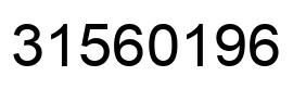 Number 31560196 black image