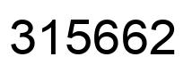 Número 315662 imagen negro
