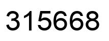 Número 315668 imagen negro