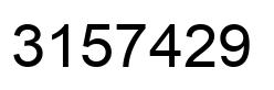 Número 3157429 imagen negro
