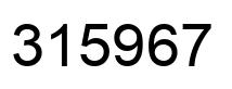 Número 315967 imagen negro