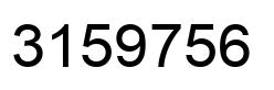 Número 3159756 imagen negro