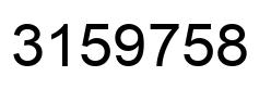 Número 3159758 imagen negro