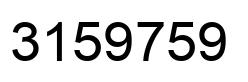 Número 3159759 imagen negro