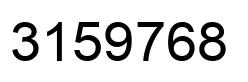 Número 3159768 imagen negro