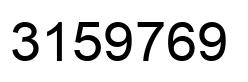 Número 3159769 imagen negro