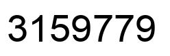 Número 3159779 imagen negro
