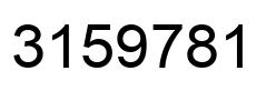 Número 3159781 imagen negro