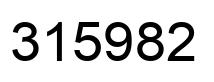 Número 315982 imagen negro