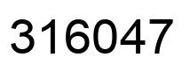 Número 316047 imagen negro