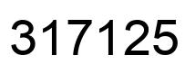 Número 317125 imagen negro