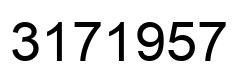Number 3171957 black image