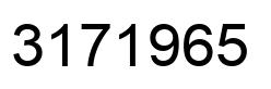 Number 3171965 black image
