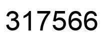 Number 317566 black image