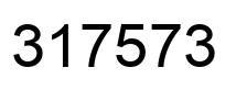Number 317573 black image
