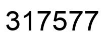 Number 317577 black image