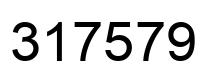 Number 317579 black image