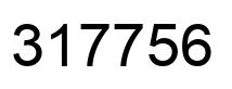 Number 317756 black image