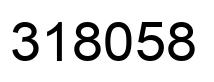Number 318058 black image