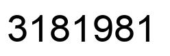 Number 3181981 black image