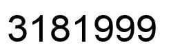 Number 3181999 black image