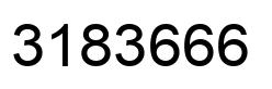 Number 3183666 black image