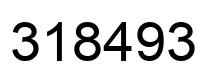 Number 318493 black image