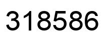 Number 318586 black image