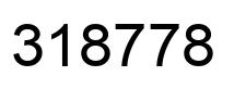 Número 318778 imagen negro