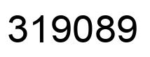 Number 319089 black image