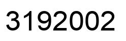 Number 3192002 black image