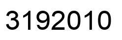 Number 3192010 black image