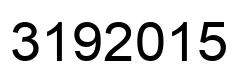 Number 3192015 black image