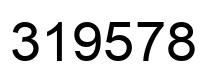 Number 319578 black image